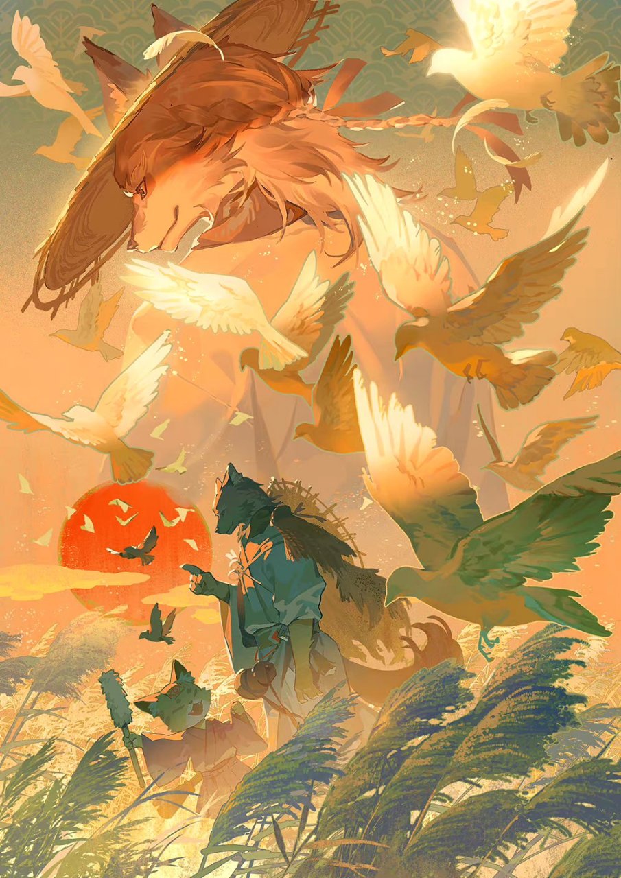 一组风格绚丽的奇幻插画,结合了不同的神话元素,by 小真shin.