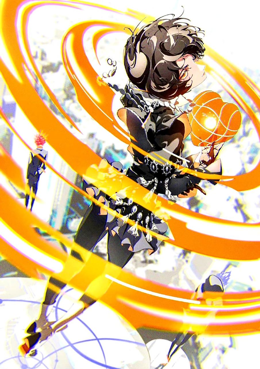 画师solani动漫角色插画欣赏,画风华丽,人物动态感十足.