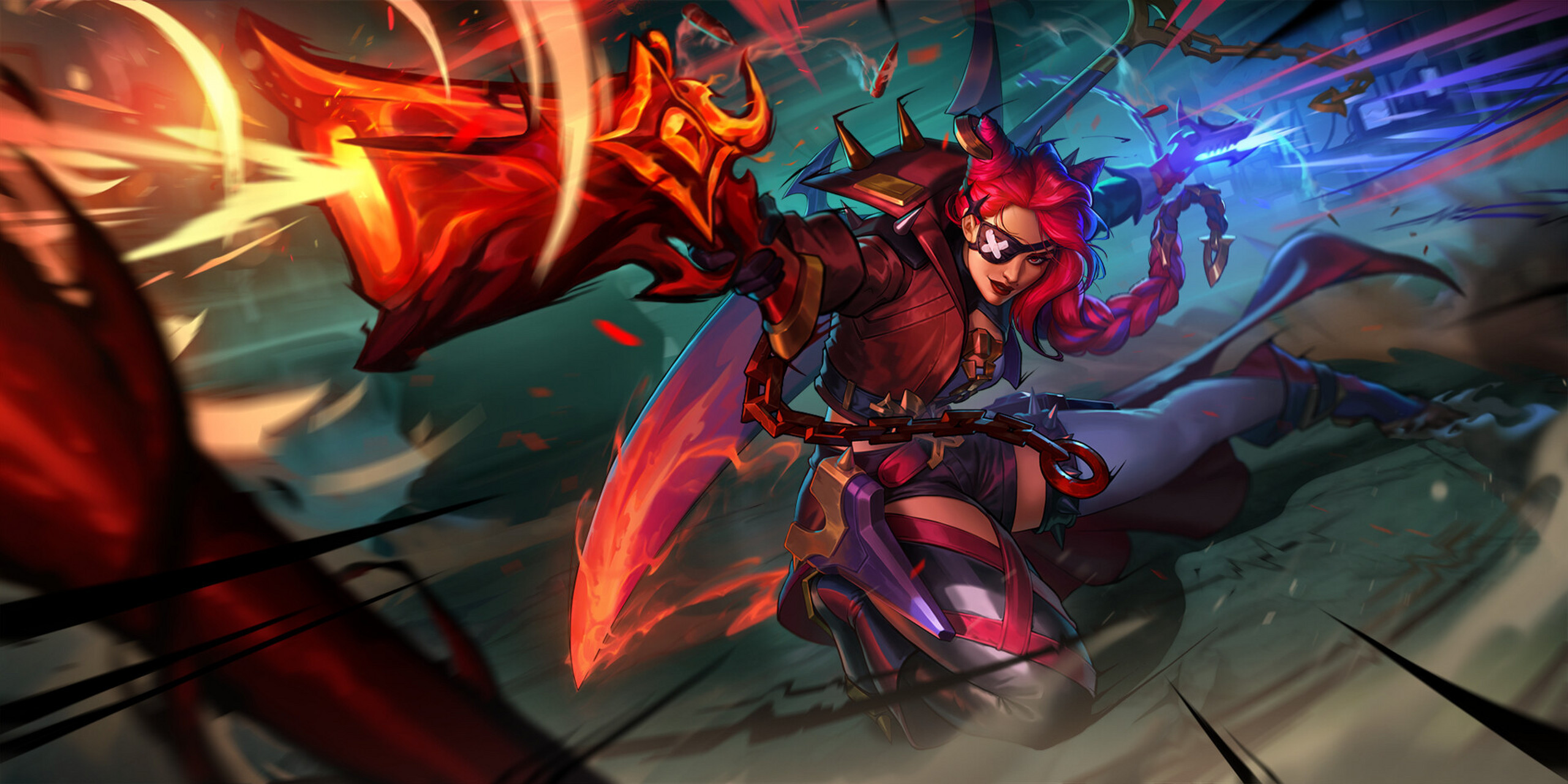 工作室envar studio创作的英雄联盟人物插画, 瑟提, 派克,莎弥拉,佛耶