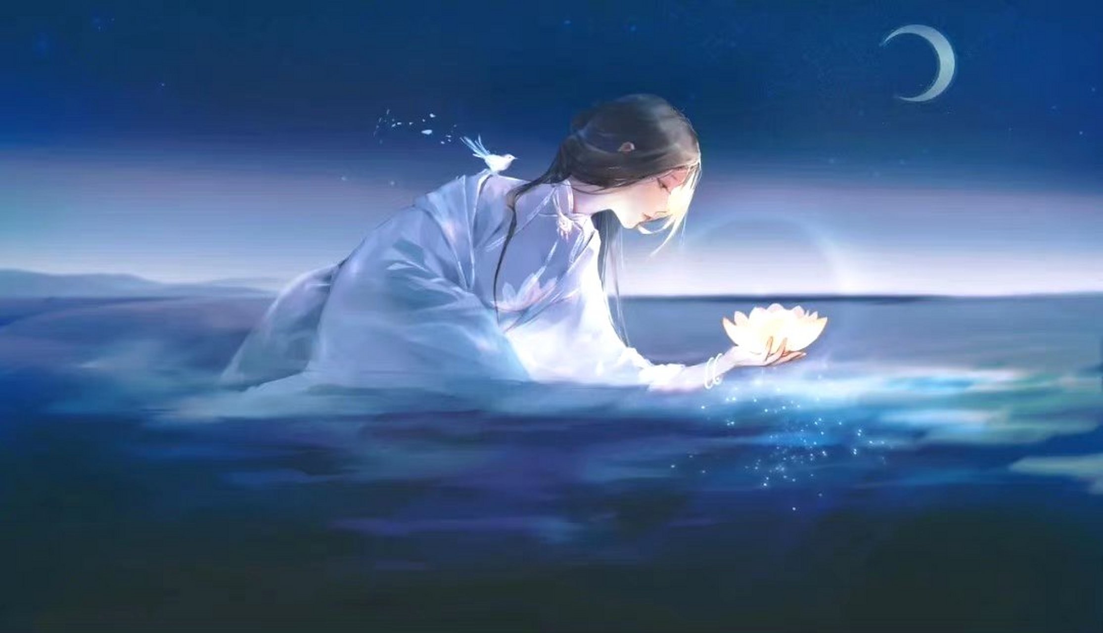 一组古风插画欣赏,山河不足重,重在遇知己,by 小小浮世.