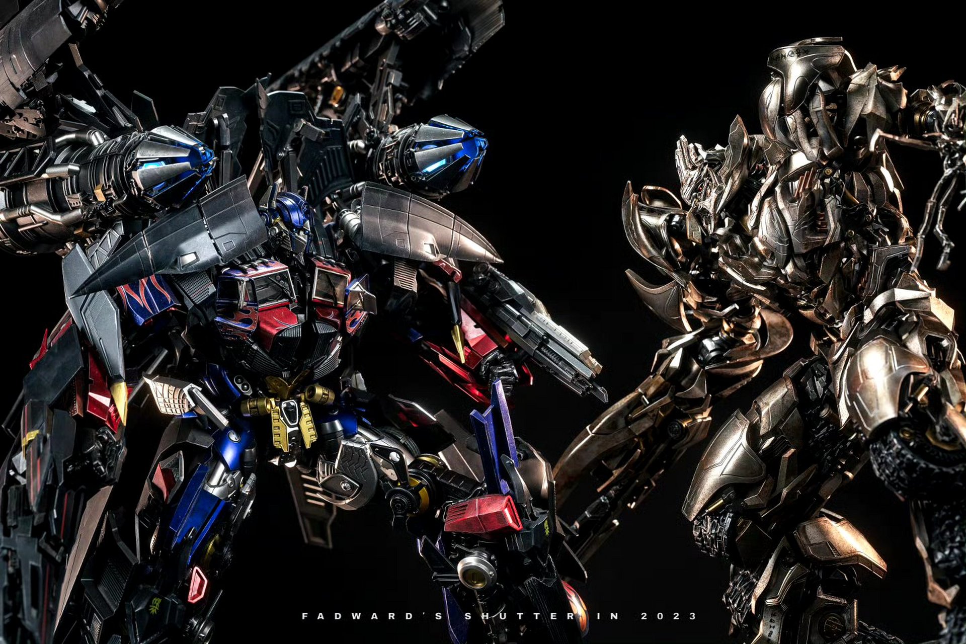 模型欣赏:threezero dlx系列 威震天 vs擎天柱,by 费德华.