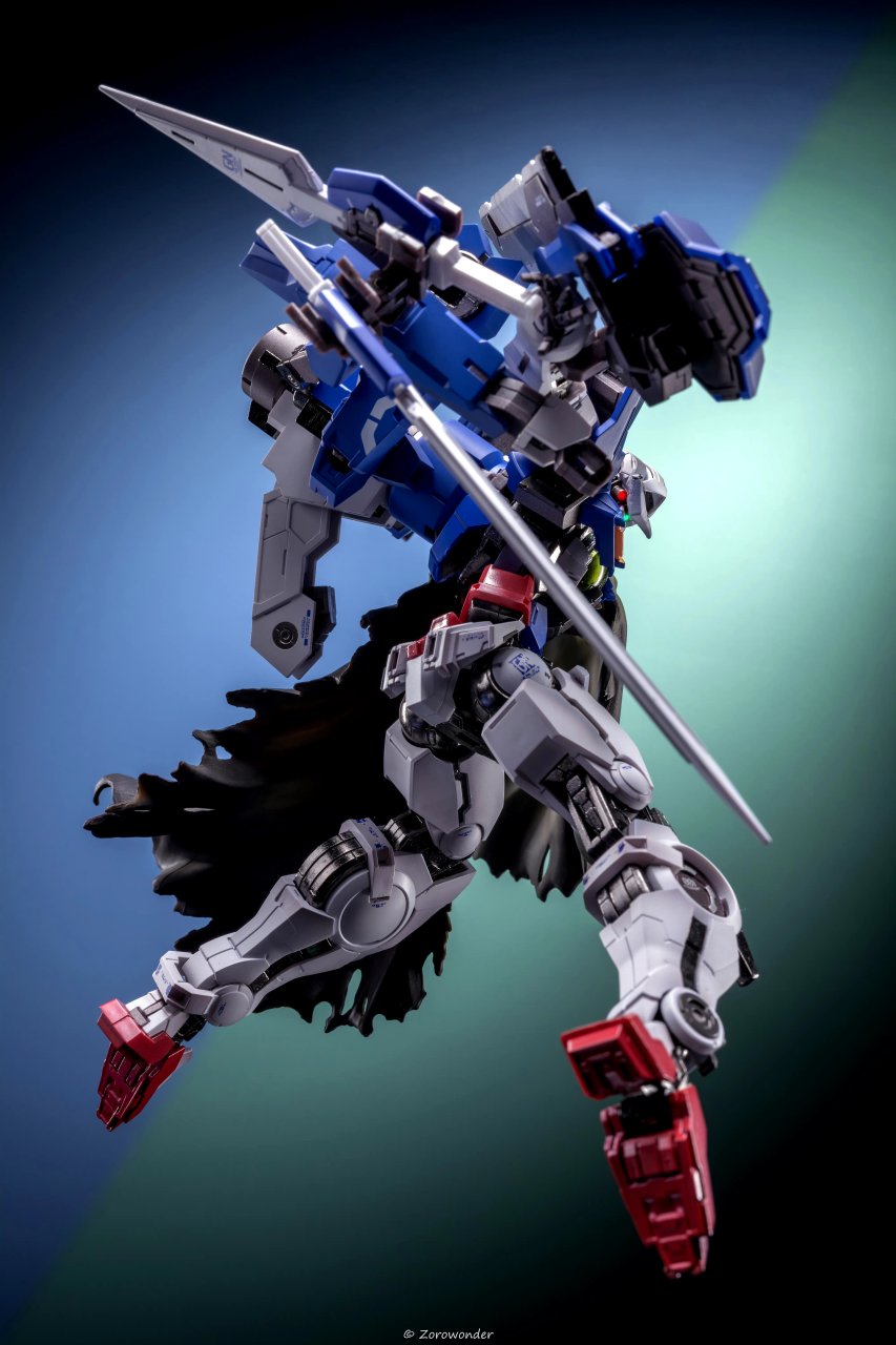 模型欣赏:机动战士高达00 mb马甲e 能天使r1,by zorowonder森.