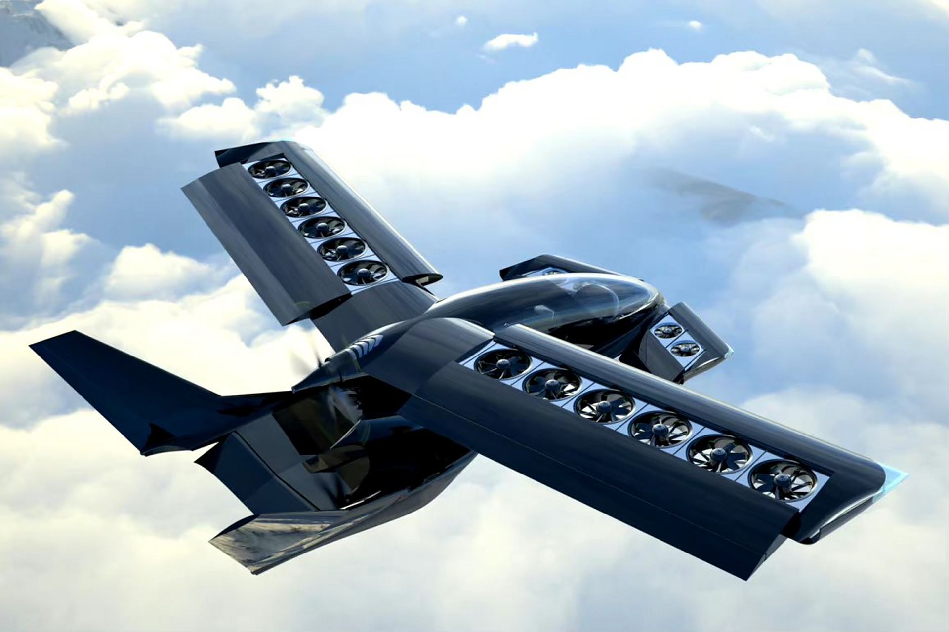 飞行器欣赏:加拿大的horizon aircraft公司研发的油电混动力私人飞机