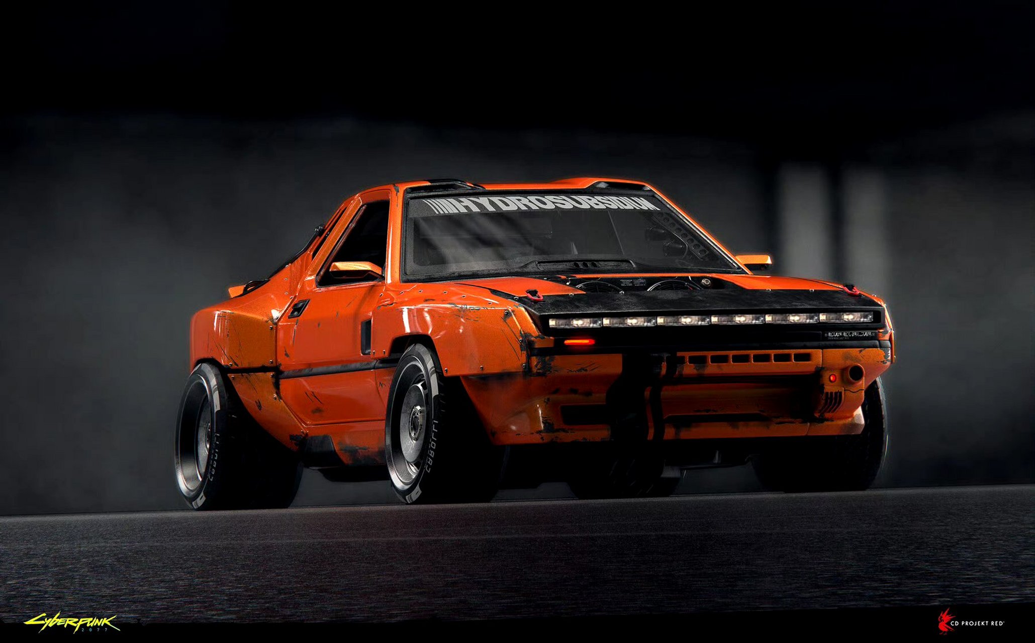 画师filippo ubertino为游戏《赛博朋克2077》设计的各种载具,展现了