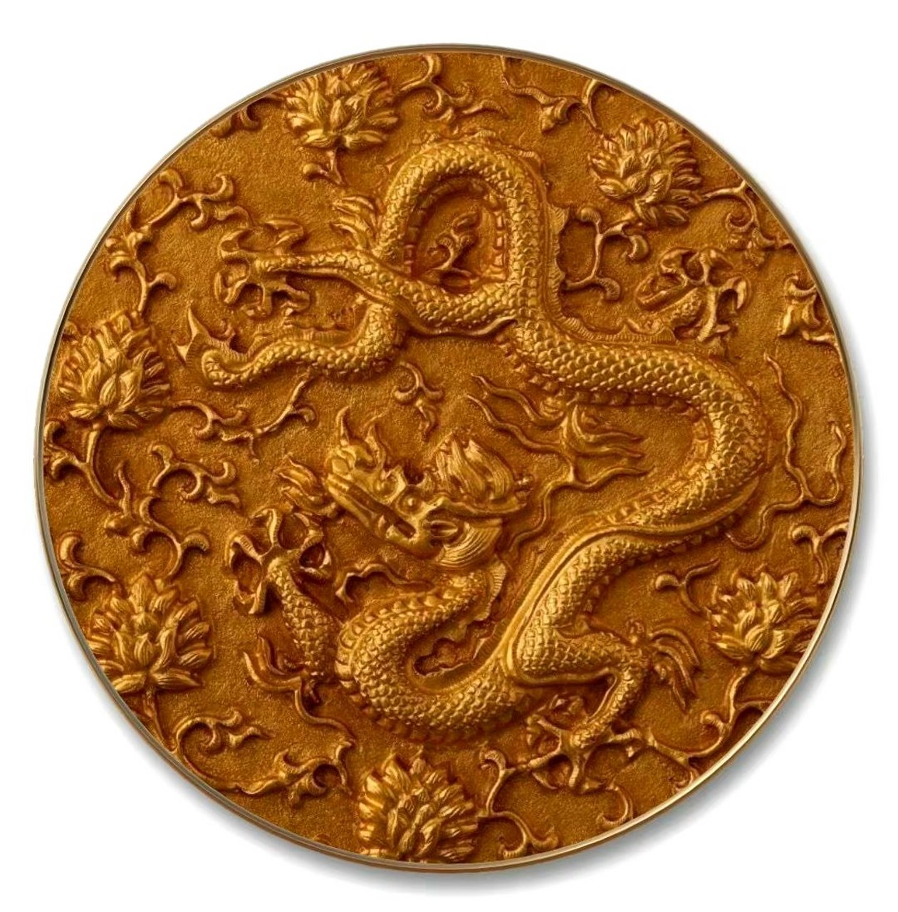 一组中国古代龙图腾纹饰欣赏,展现了形态各异的龙图案.