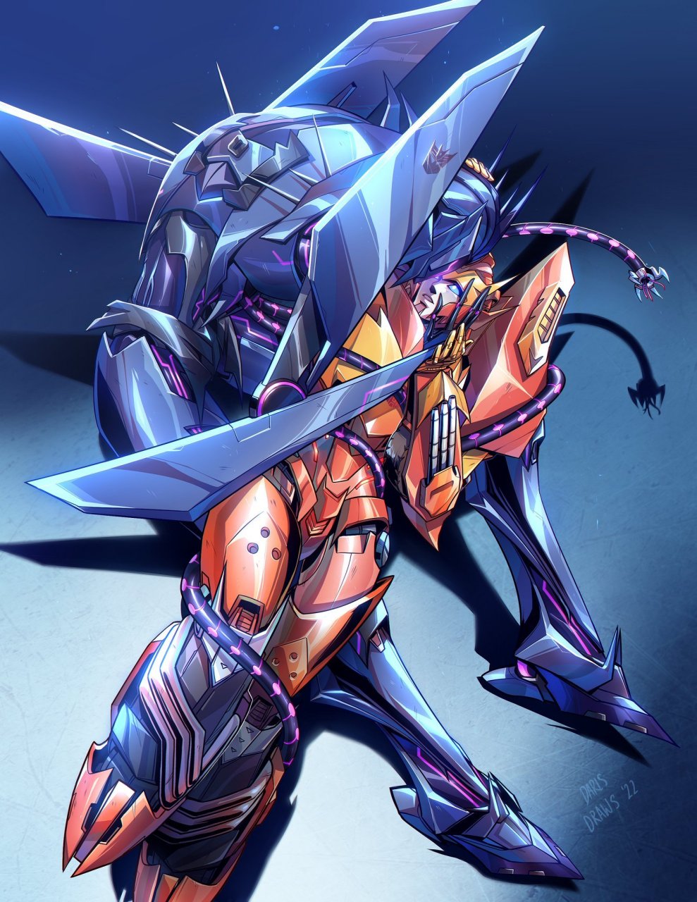 一组idw风格的变形金刚角色插画欣赏,人物设定越来越帅气,by darlsdr