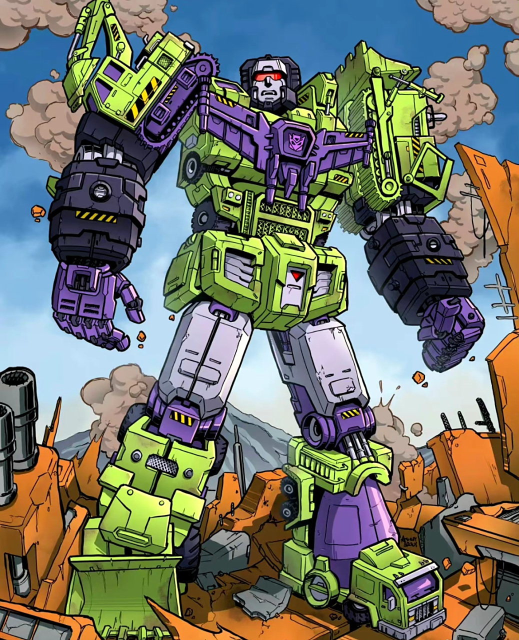 动漫# #插画# #变形金刚