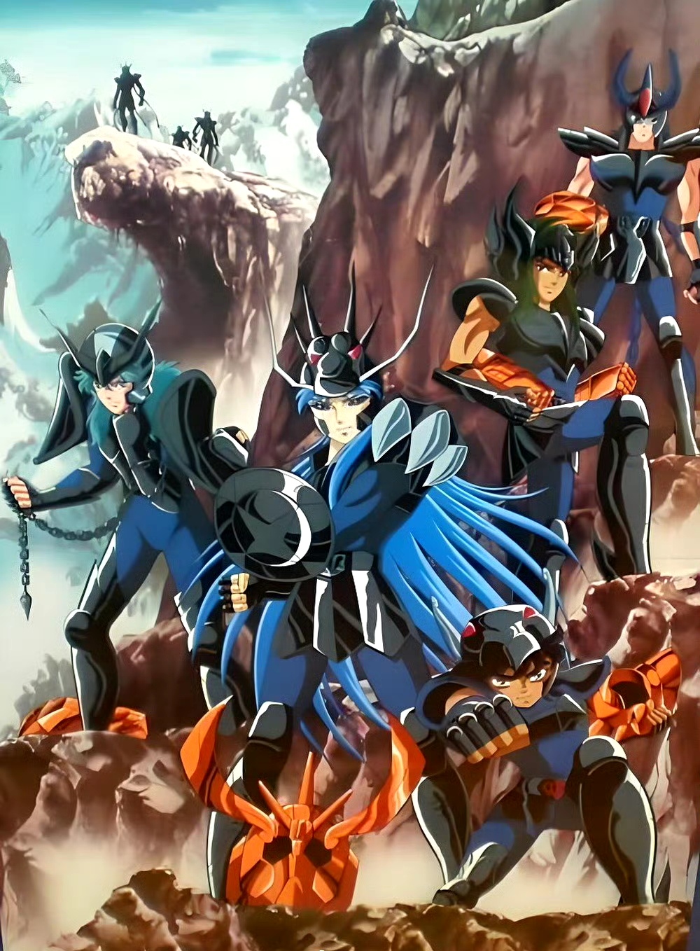 分享一组《圣斗士星矢》暗黑四天王插画作品