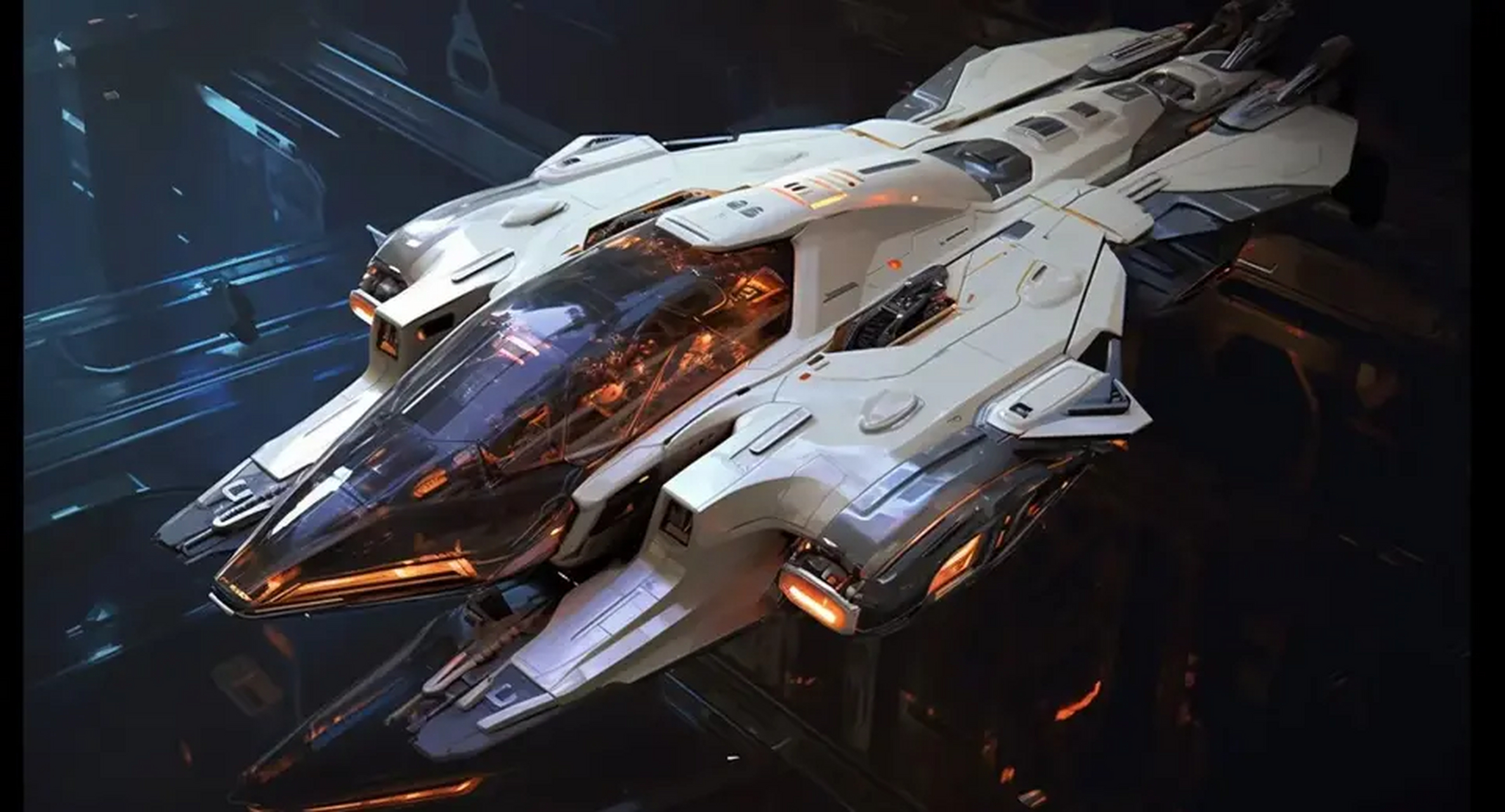 ai生成的一组飞船载具欣赏,展现了形态各异的太空战舰.