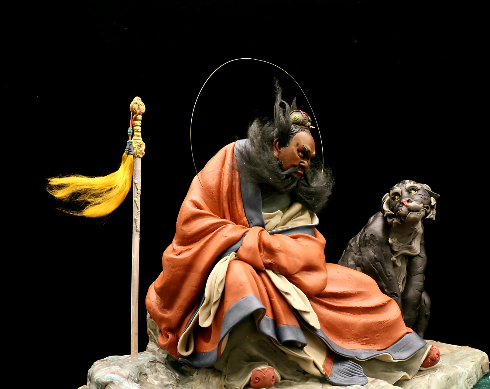 模型欣赏:明远面塑 龙虎山天师府 张天师.