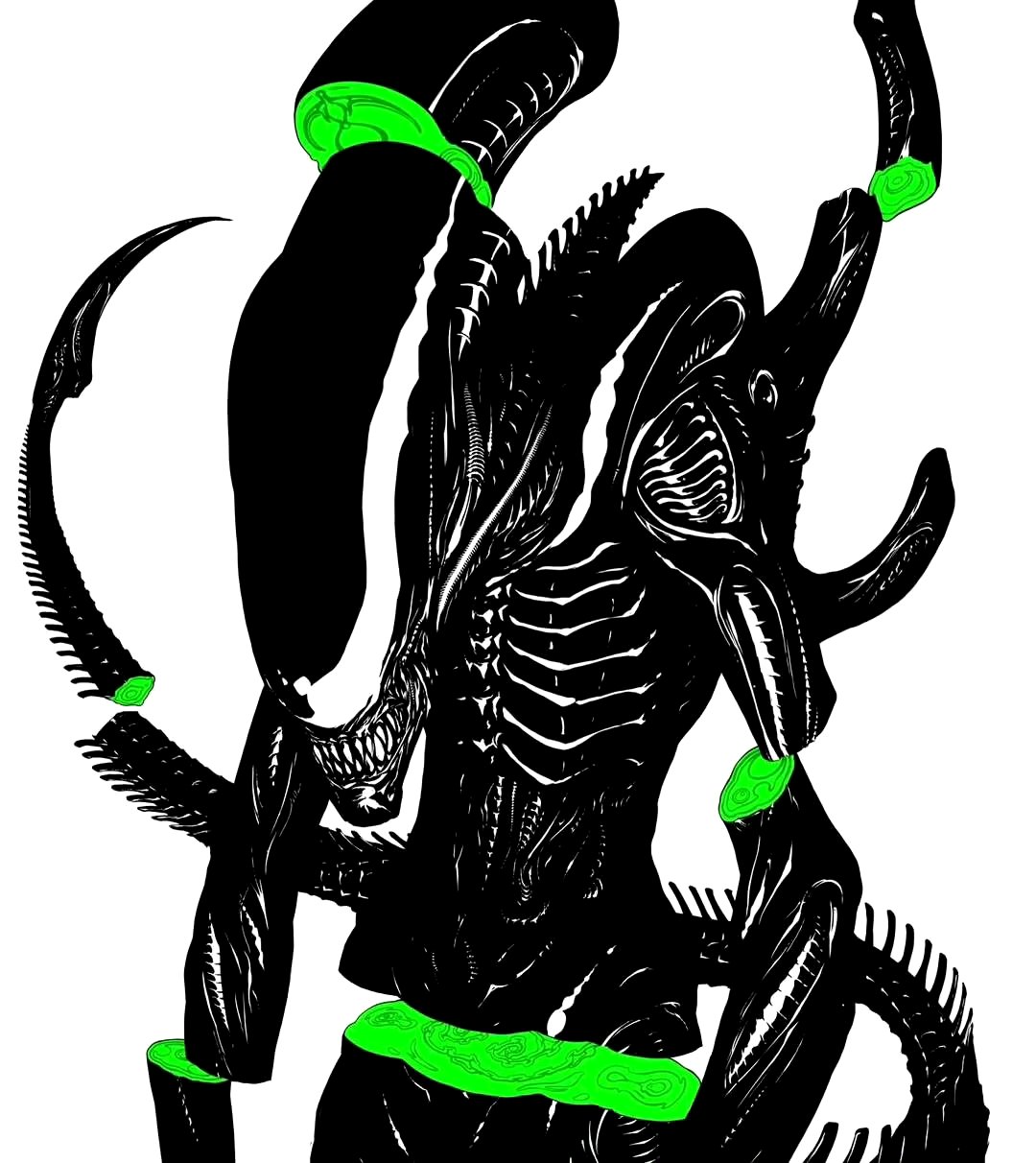 画师daniel douglas绘制的一组异形插画作品