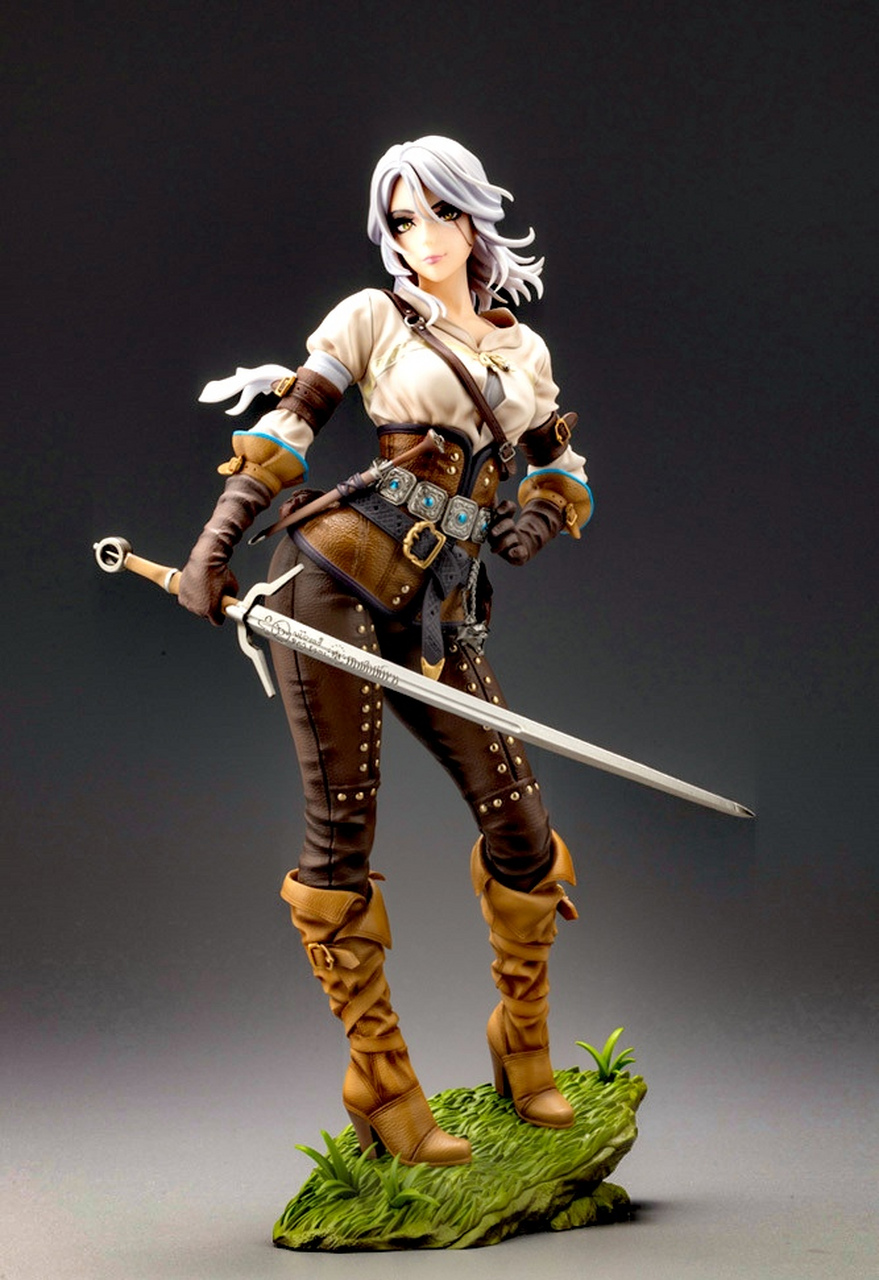 模型欣赏:寿屋 美少女雕像 猎魔人 巫师美少女 希里 1/7 手办.