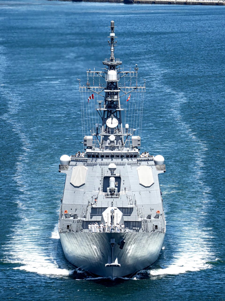 舰船欣赏:岛国自卫队 金刚号导弹驱逐舰,看看就好,我们有055.