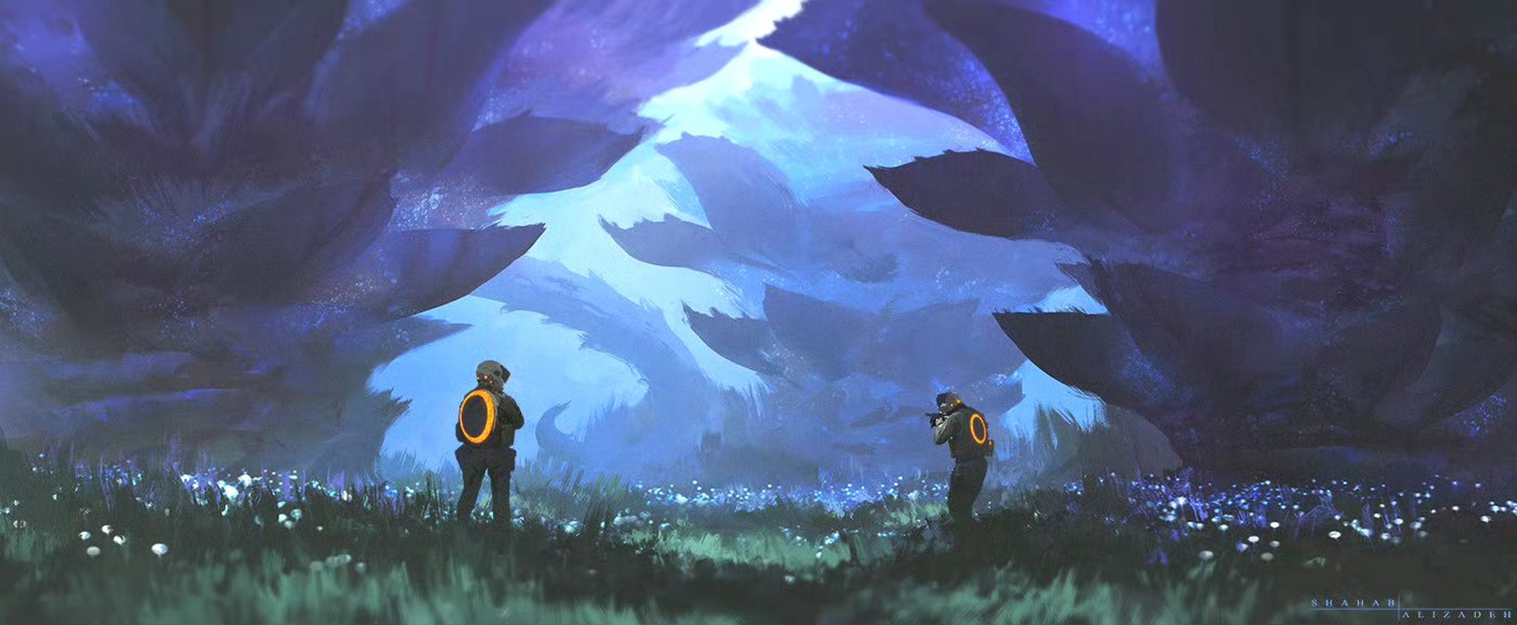 一组奇幻场景插画欣赏,由shahab alizadeh创作,氛围感超强.