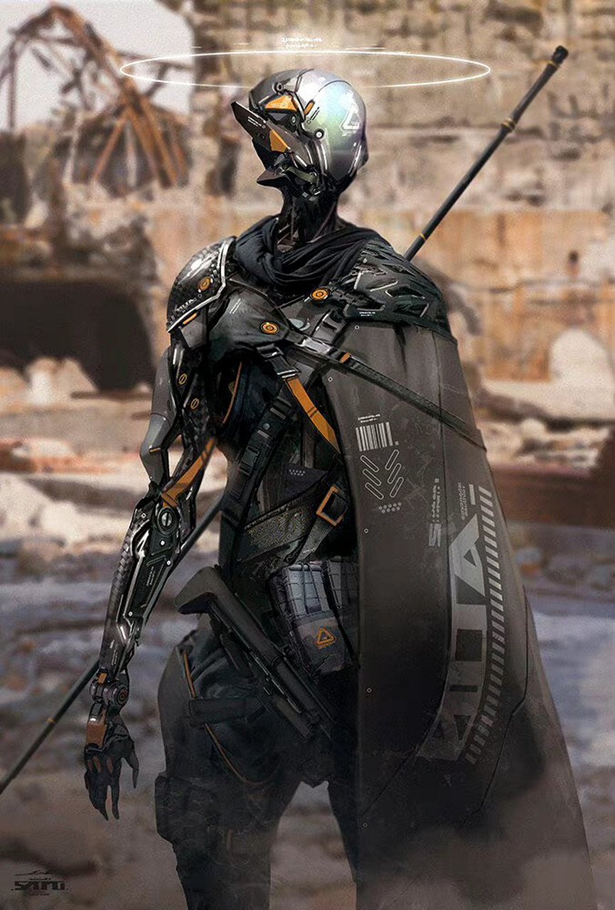 一组科幻机甲插画欣赏,风格非常精细,by takayuki satou 67.