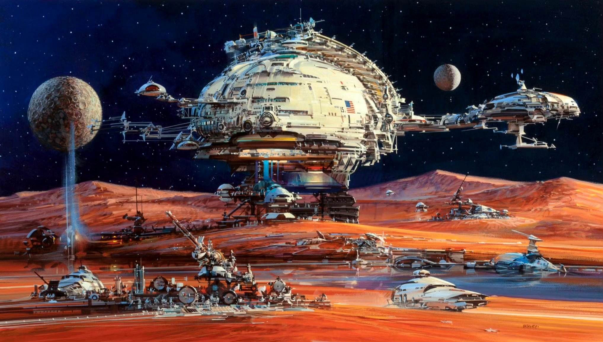 艺术家john berkey科幻场景绘画作品欣赏