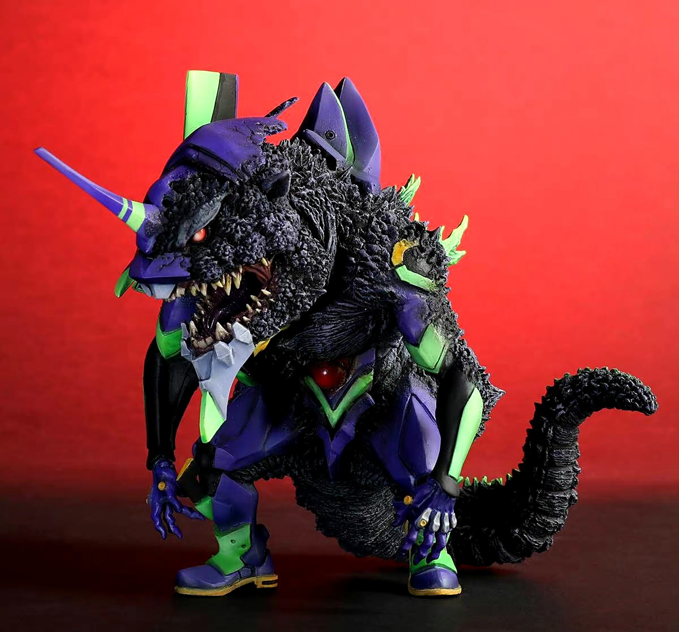 模型欣赏:xplus deforeal 福音战士eva 初号机 哥斯拉觉醒形态.