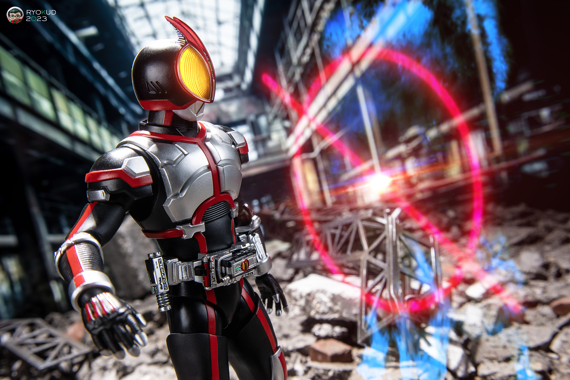 模型欣赏:shf 真骨雕 假面骑士555 faiz,by 超电磁炮.