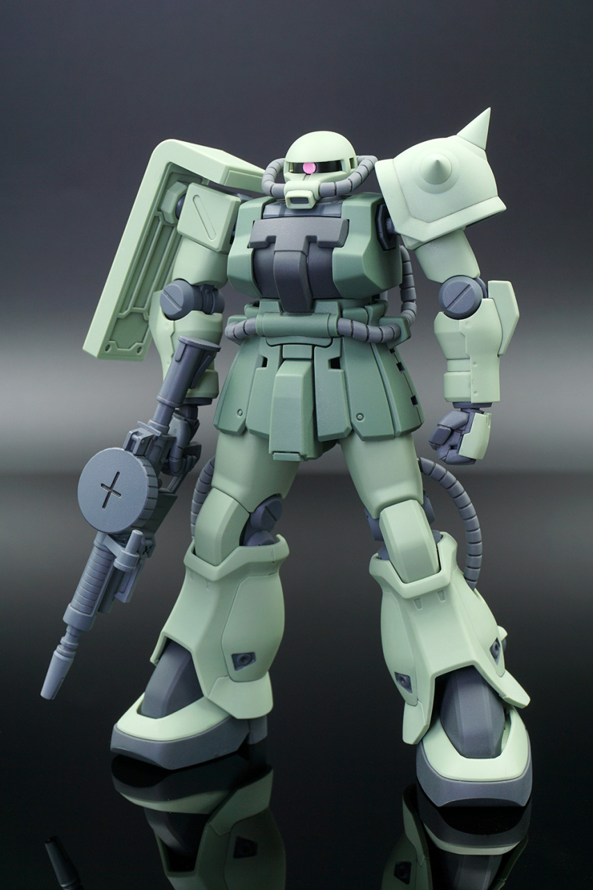 模型欣赏:机动战士高达 hguc ms-06f-2 zaku ii f2 / 扎古ii后期型,by