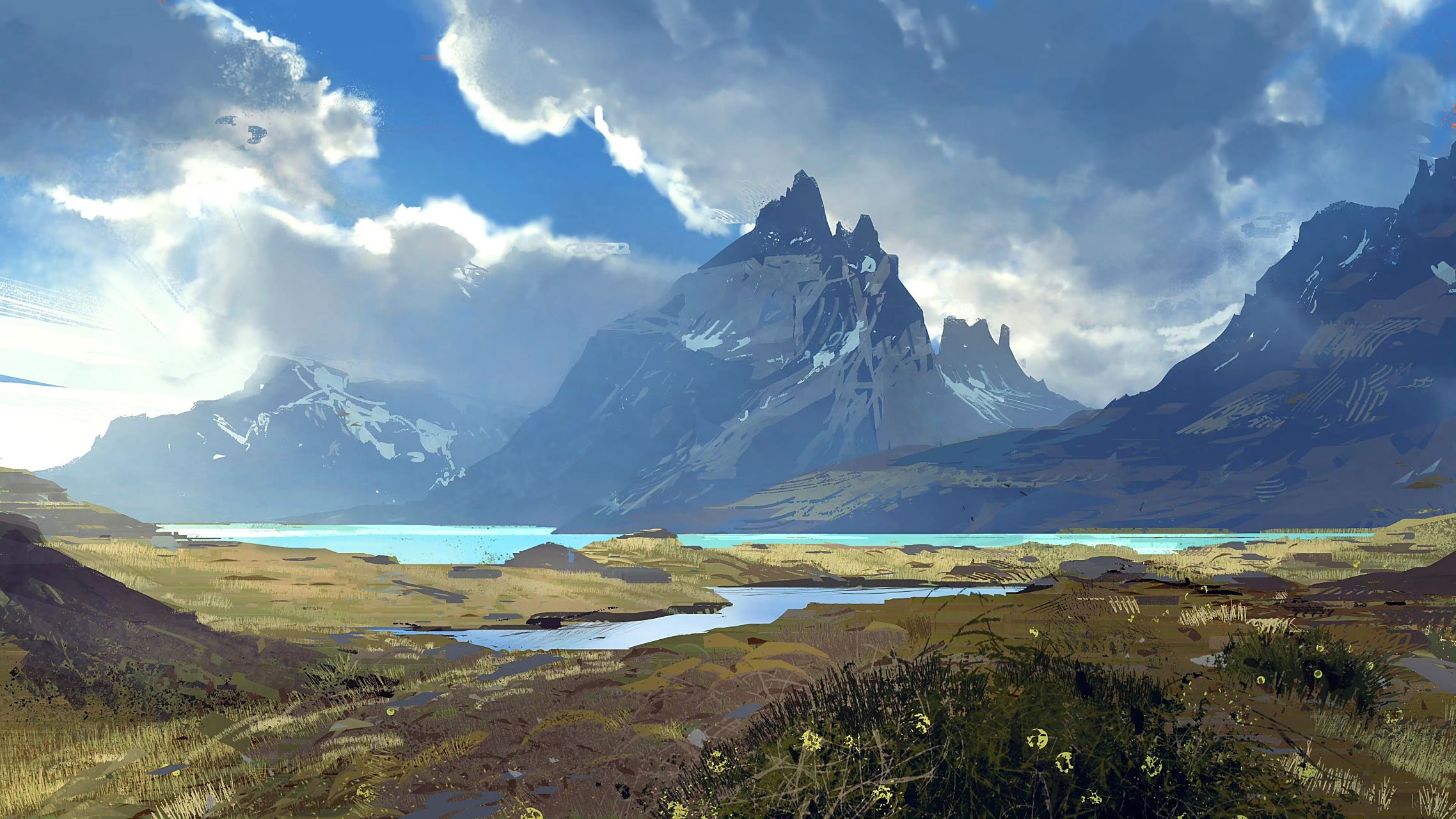 画师mike mccain风景插画作品欣赏,用写实的风格突出大自然的美丽.