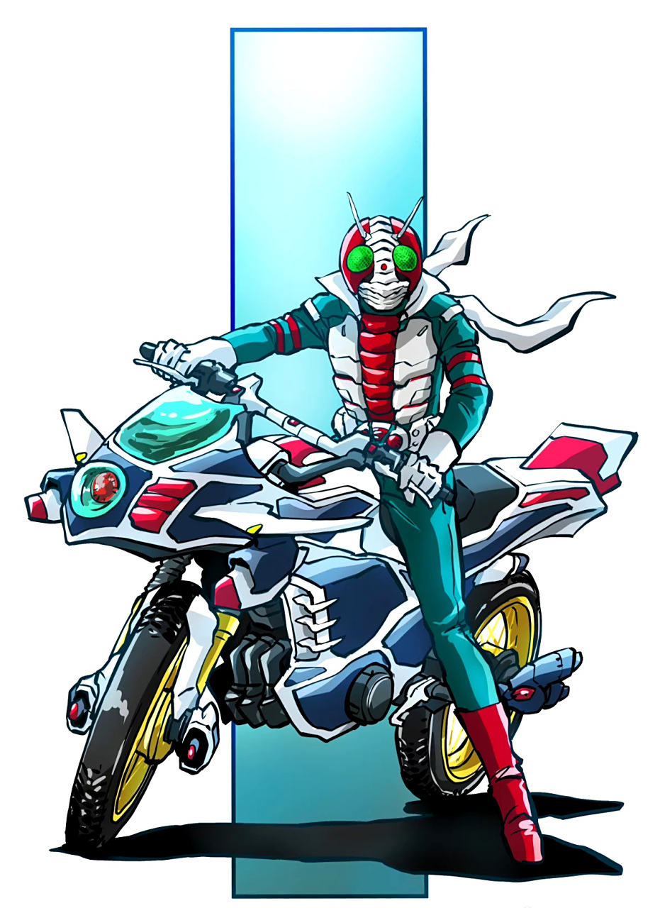 一组假面骑士的插画作品,机车绘制的非常好,by hiroyuki_taiga.