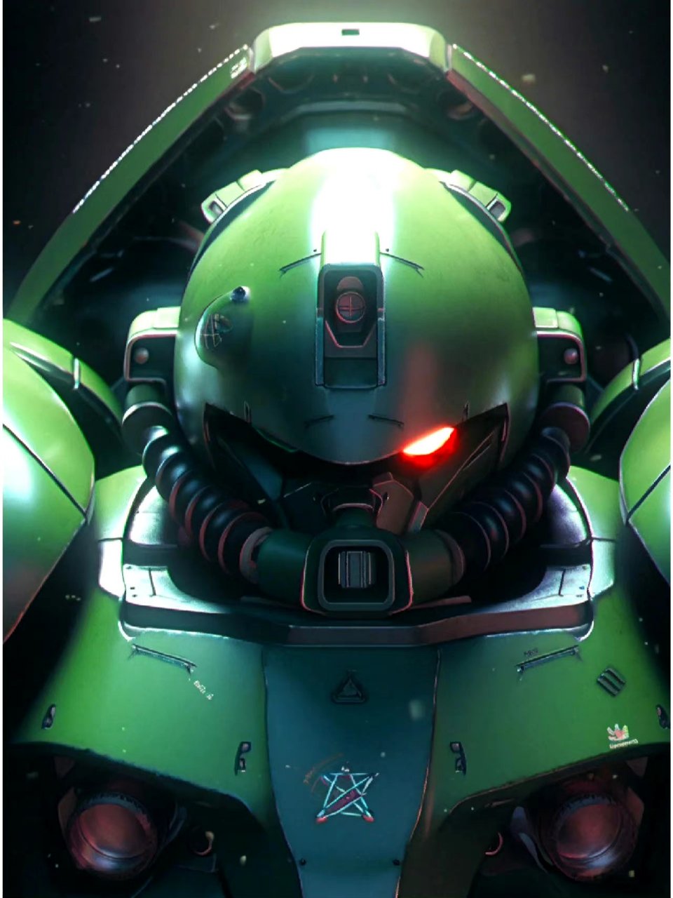 ai创作:一组独眼系的机体,看来在ai能绘制高达后,扎古系的机体还需要