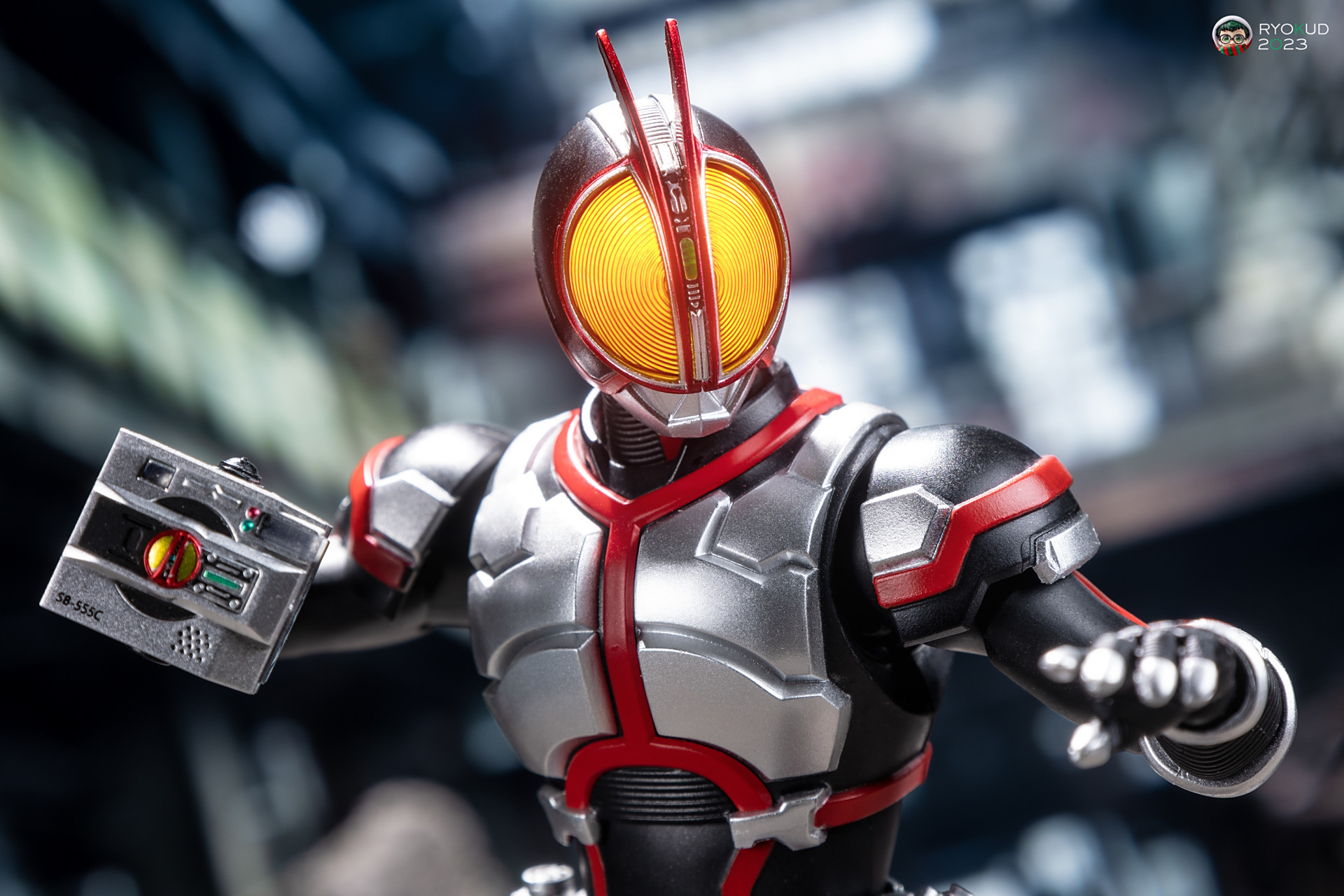 模型欣赏:shf 真骨雕 假面骑士555 faiz,by 超电磁炮.