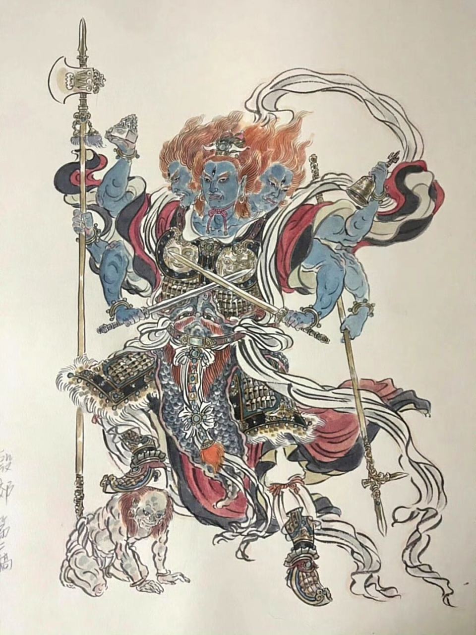 李云中老师为《封神》创作的殷郊造型概念设计.