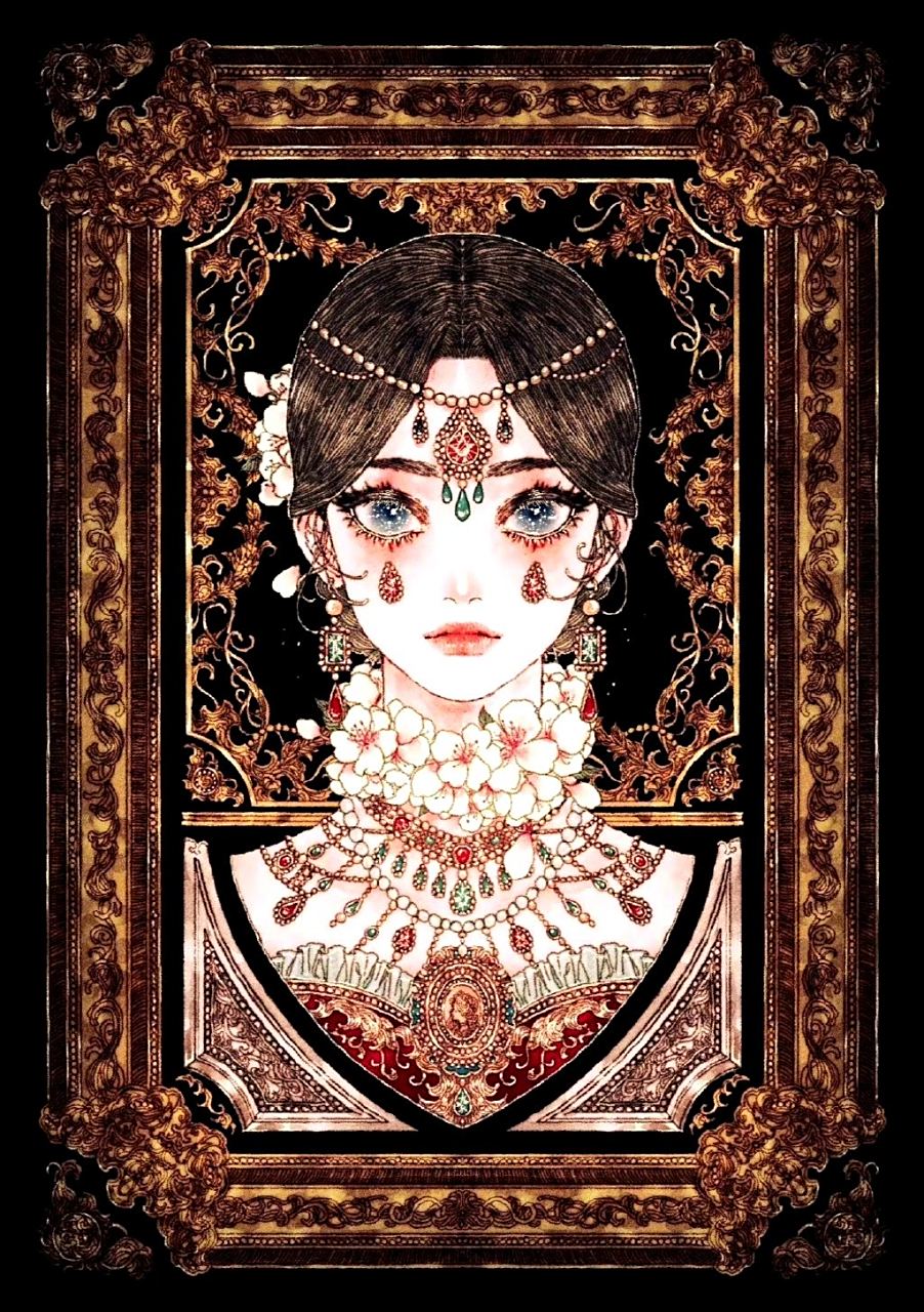 一组唯美华丽的巴洛克风格人物插画,by gilyun.