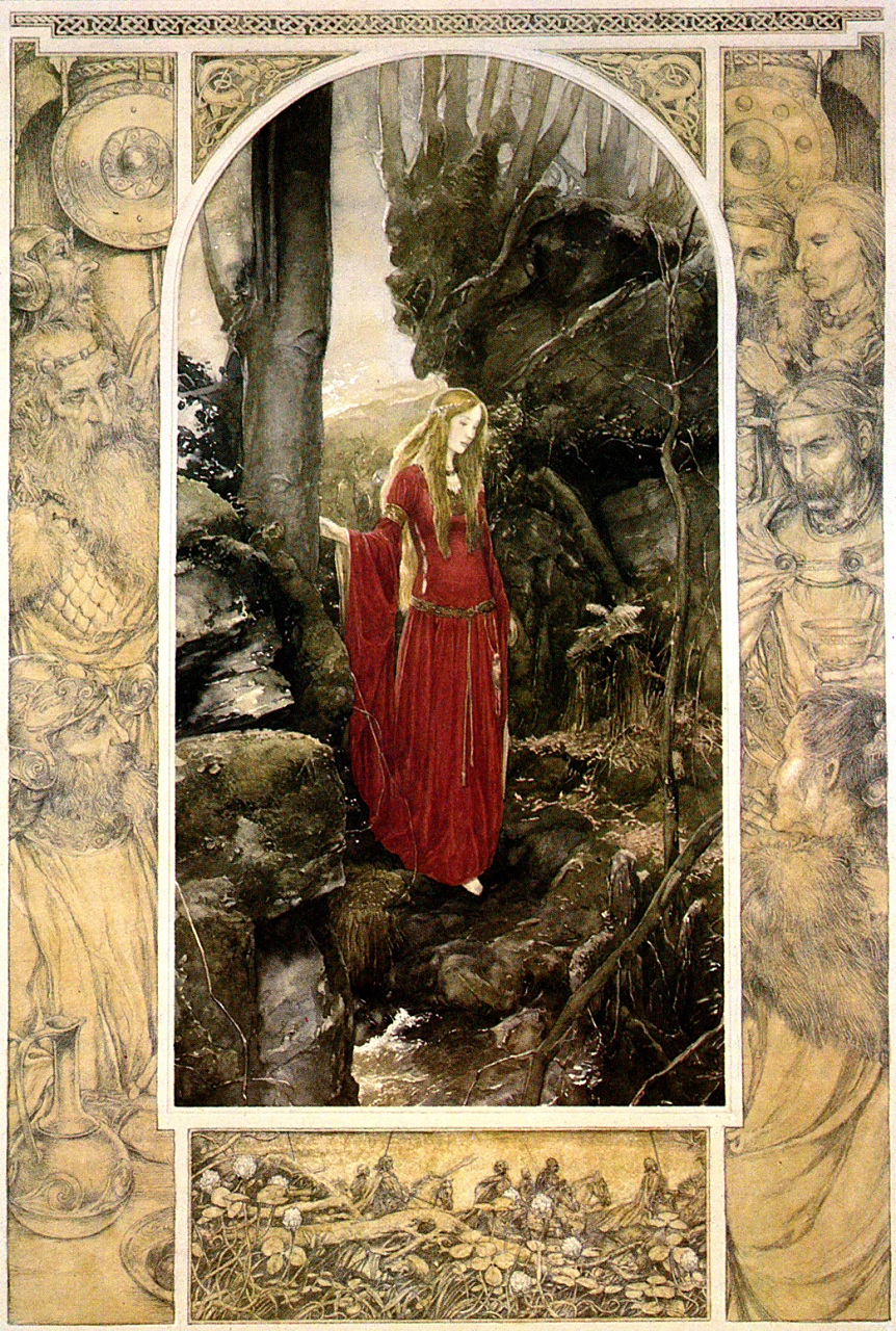 艾伦·李 /alan lee创作的中世纪威尔士传说集《马比诺吉昂》插画