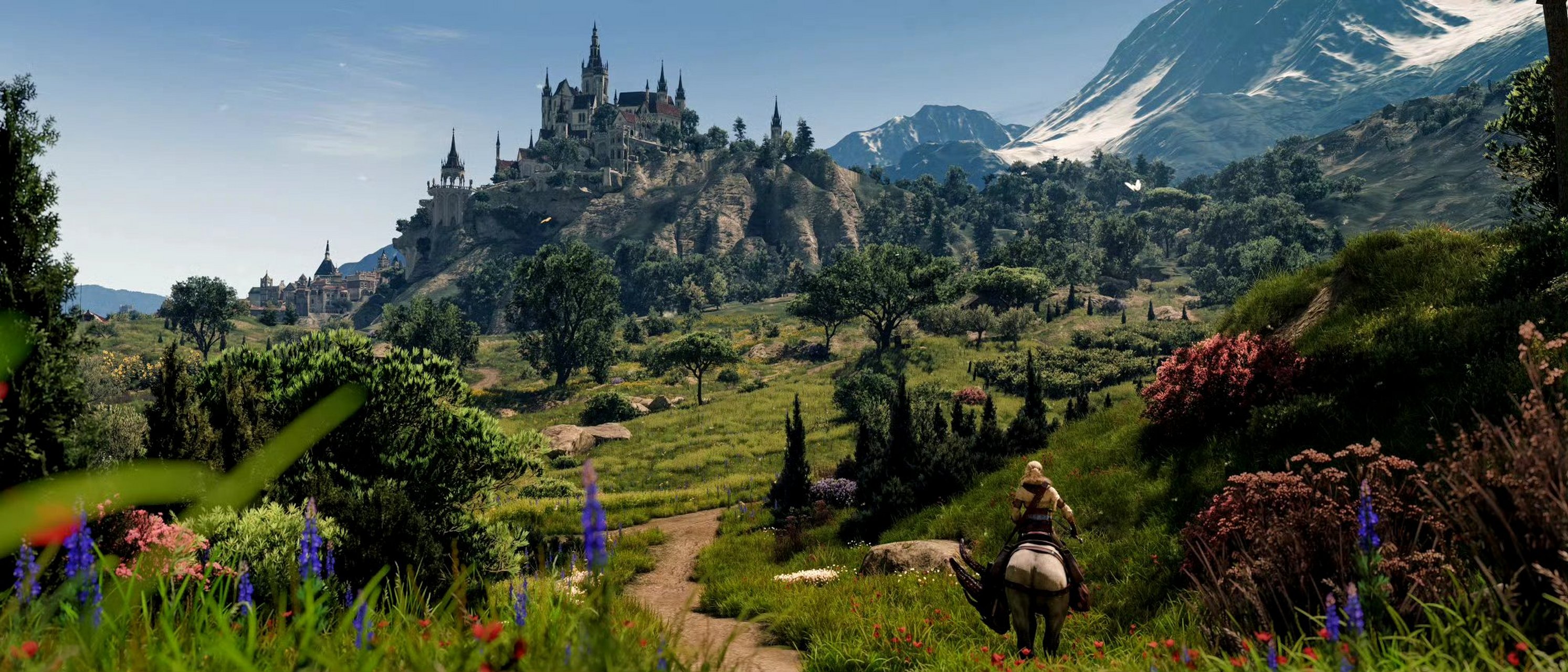 游戏《巫师3》画面摄影欣赏,用细致的建模展现了欧洲地区的田园风景