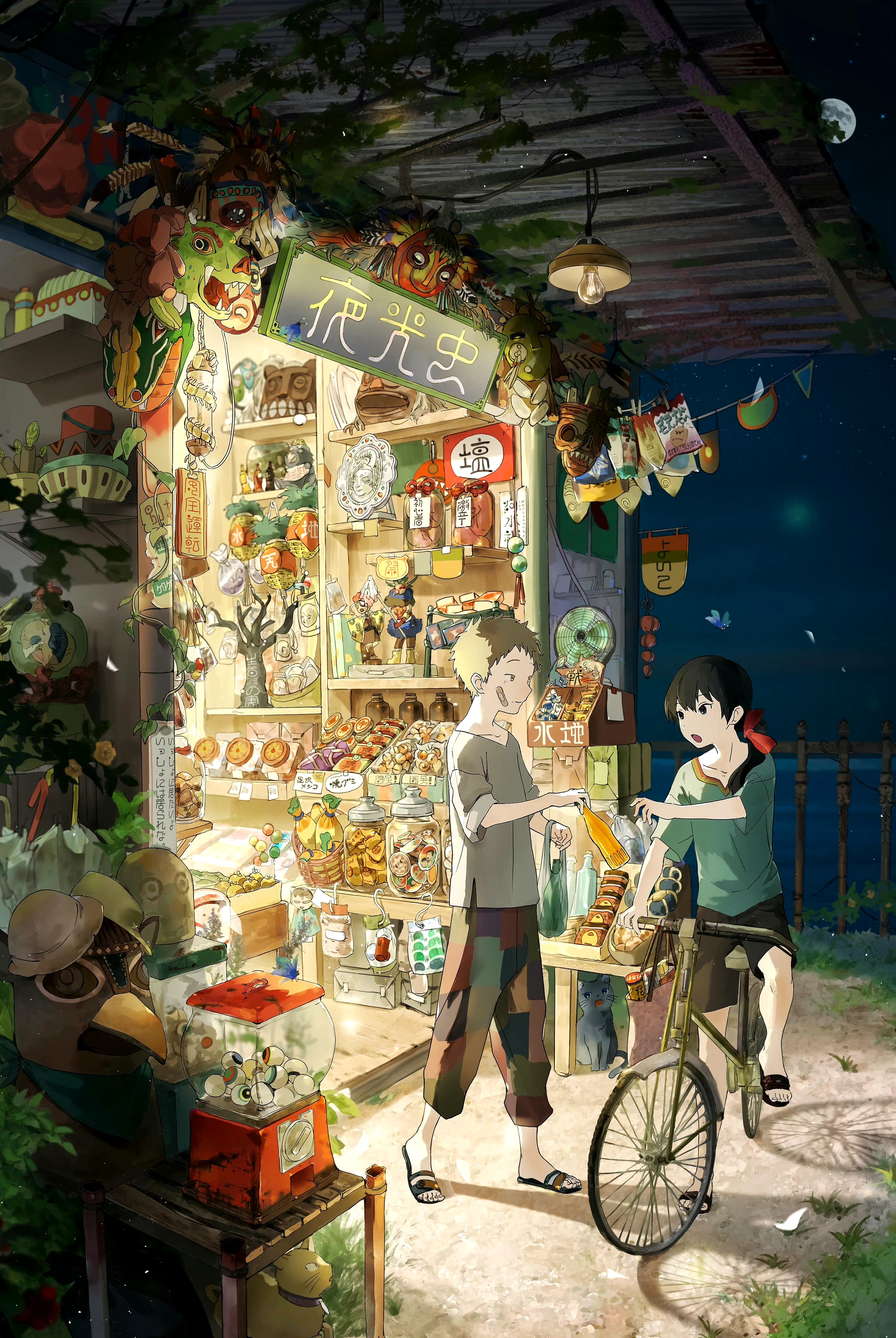 画师akcotco动漫角色场景插画欣赏,描绘了少年的日常生活和冒险的故事