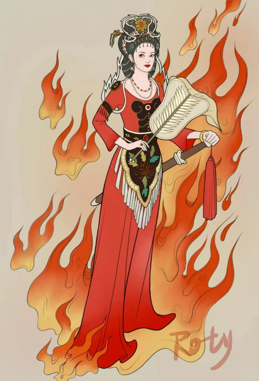 一组《西游记》女施主插画欣赏,融入了时尚的元素,by roty.