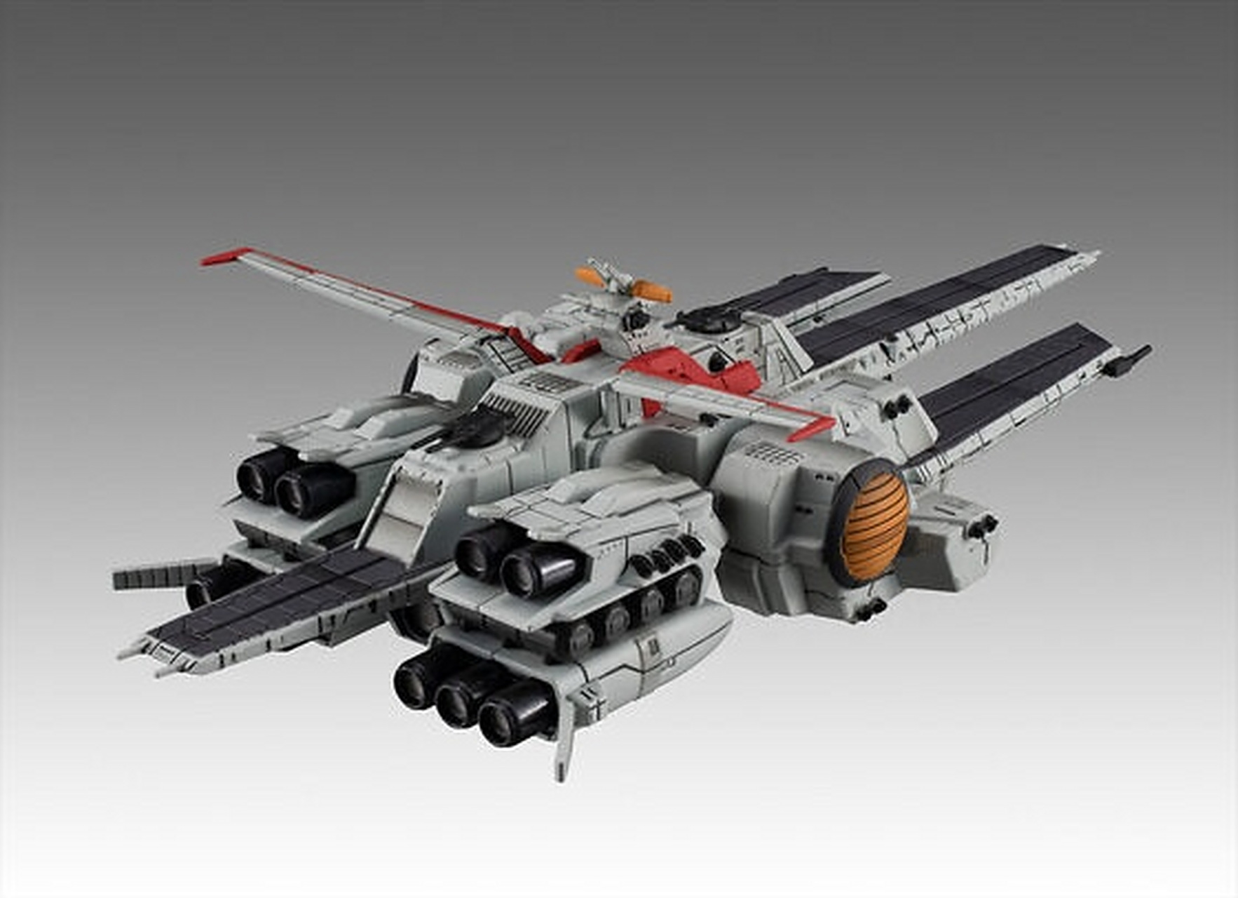 模型欣赏:megahouse02机动战士高达uc02拟·阿卡玛号巡洋舰,该舰