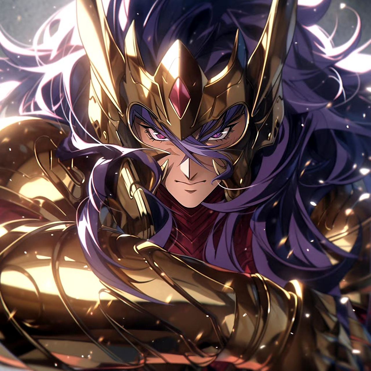 一组ai生成的天蝎座黄金圣斗士插画,只能说神似.