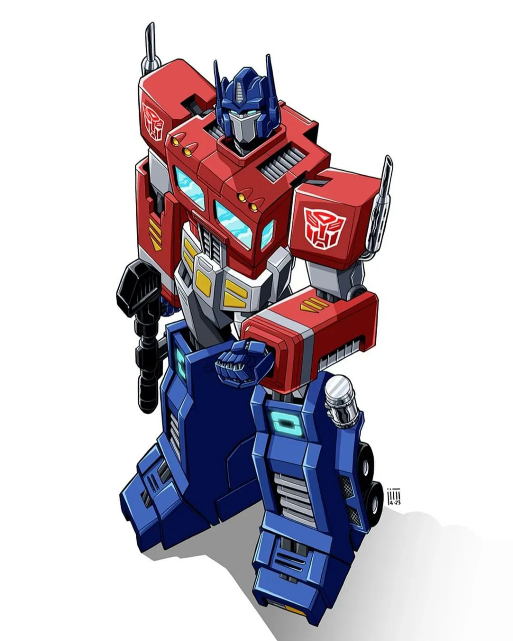 动漫# #插画# #变形金刚