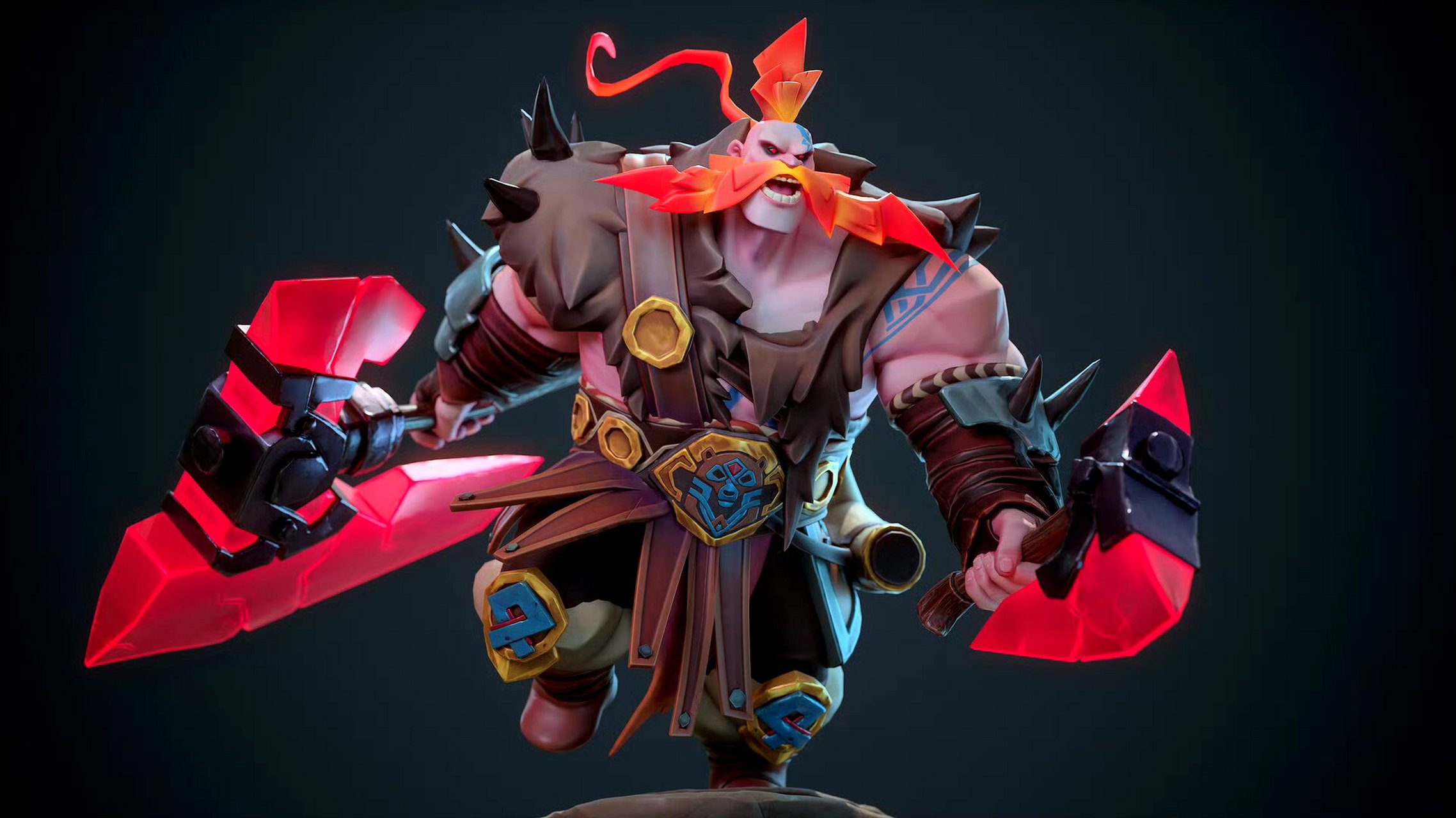 建模欣赏:barbarian/野蛮人, 建模师mauro rojas,参考原画 wullllll9.