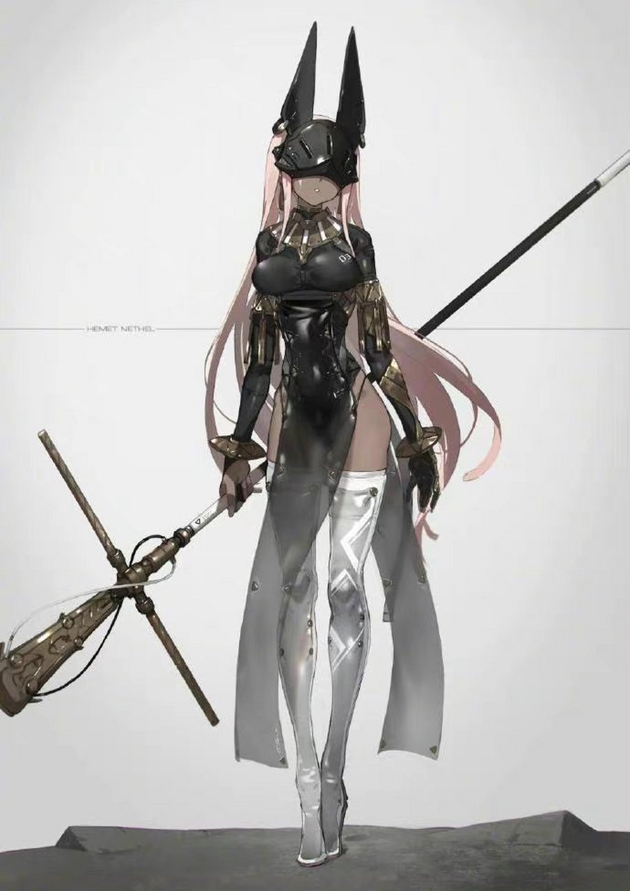 兵器与少女,by neco_person.#动漫# #插画# #二次元