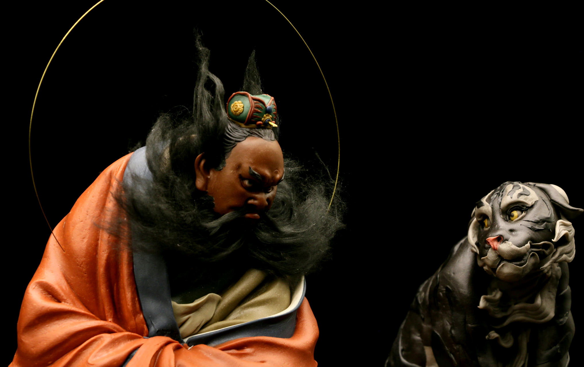 模型欣赏:明远面塑 龙虎山天师府 张天师.