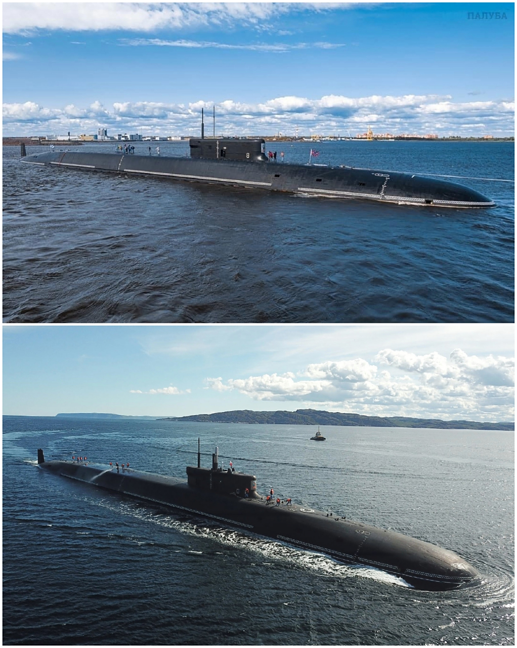 舰船欣赏:俄罗斯海军955a型"北风之神"级弹道导弹核潜艇首艇 k-549