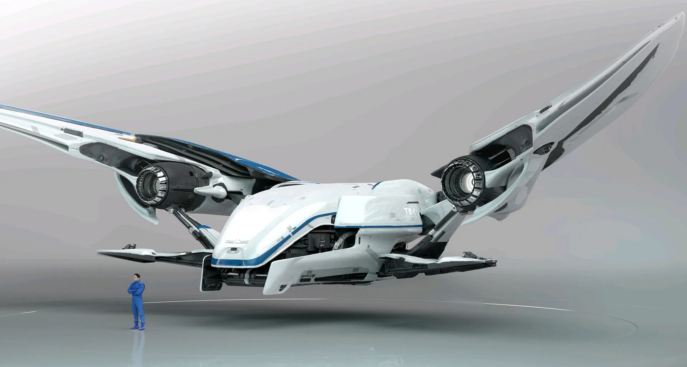 建模欣赏:未来飞行器设计,在技术突破后什么都有可能.