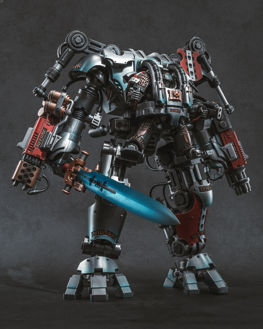 模型欣赏:暗源 战锤40k系列 天罚恐惧骑士,by junepop.