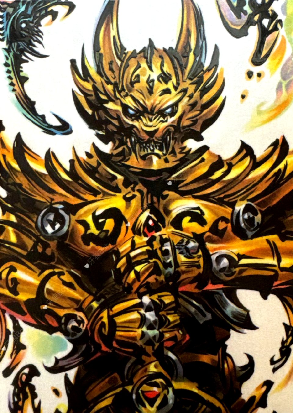 分享一组特摄剧《牙狼》dvd封绘,由手绘插画与人物照片构成