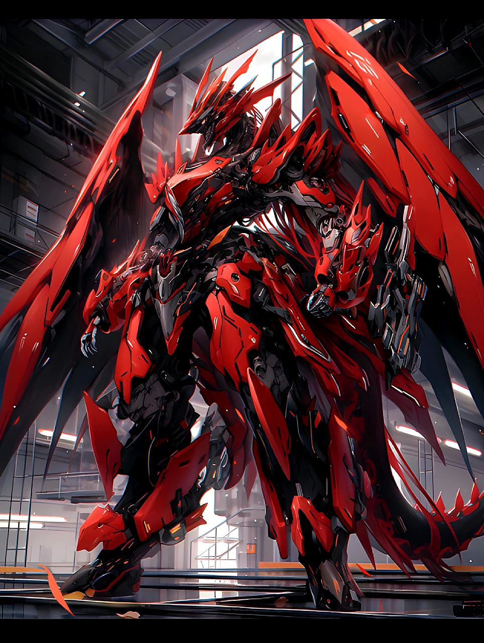 动漫# #插画# #机甲