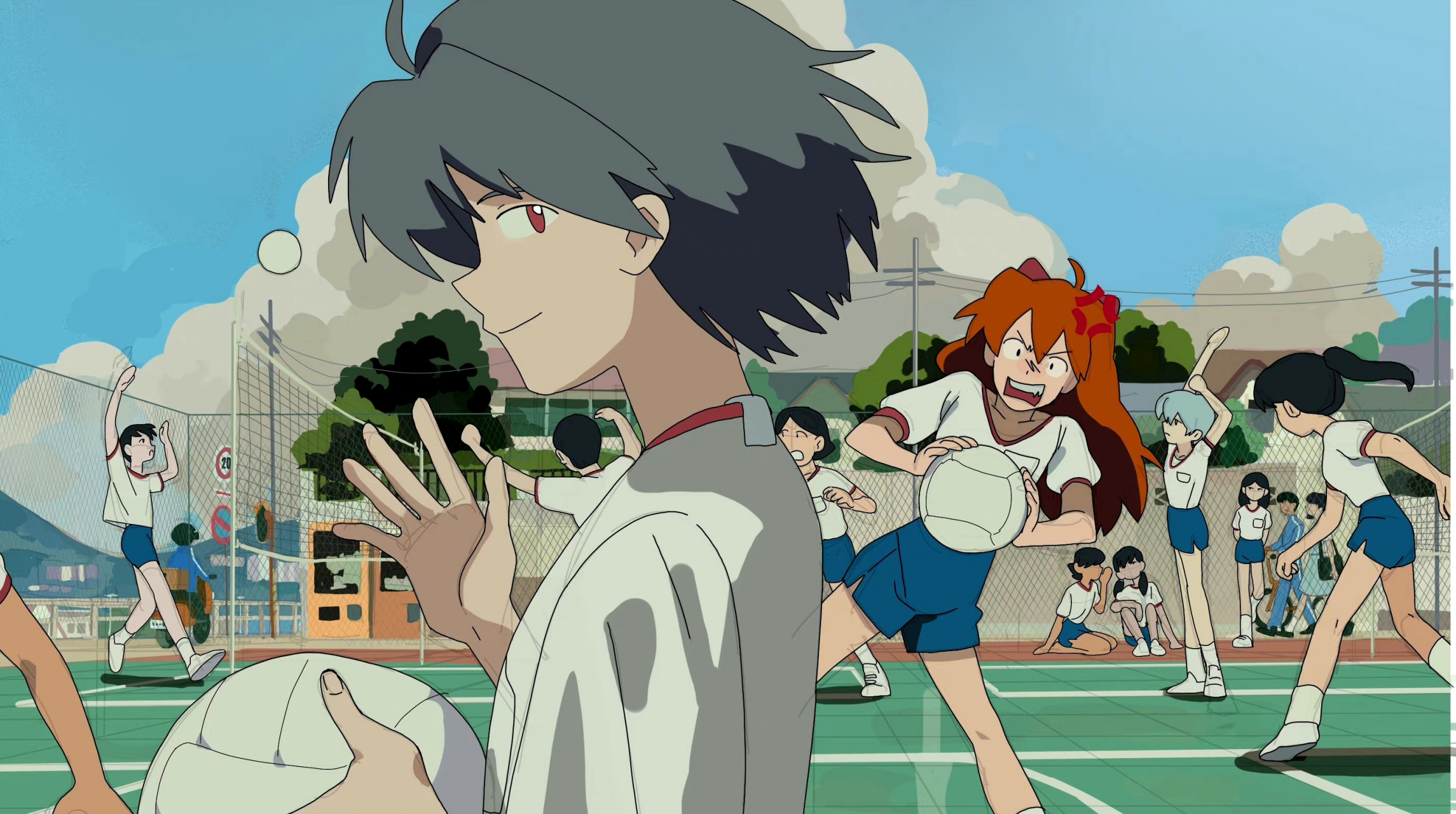 动漫# #插画# #eva