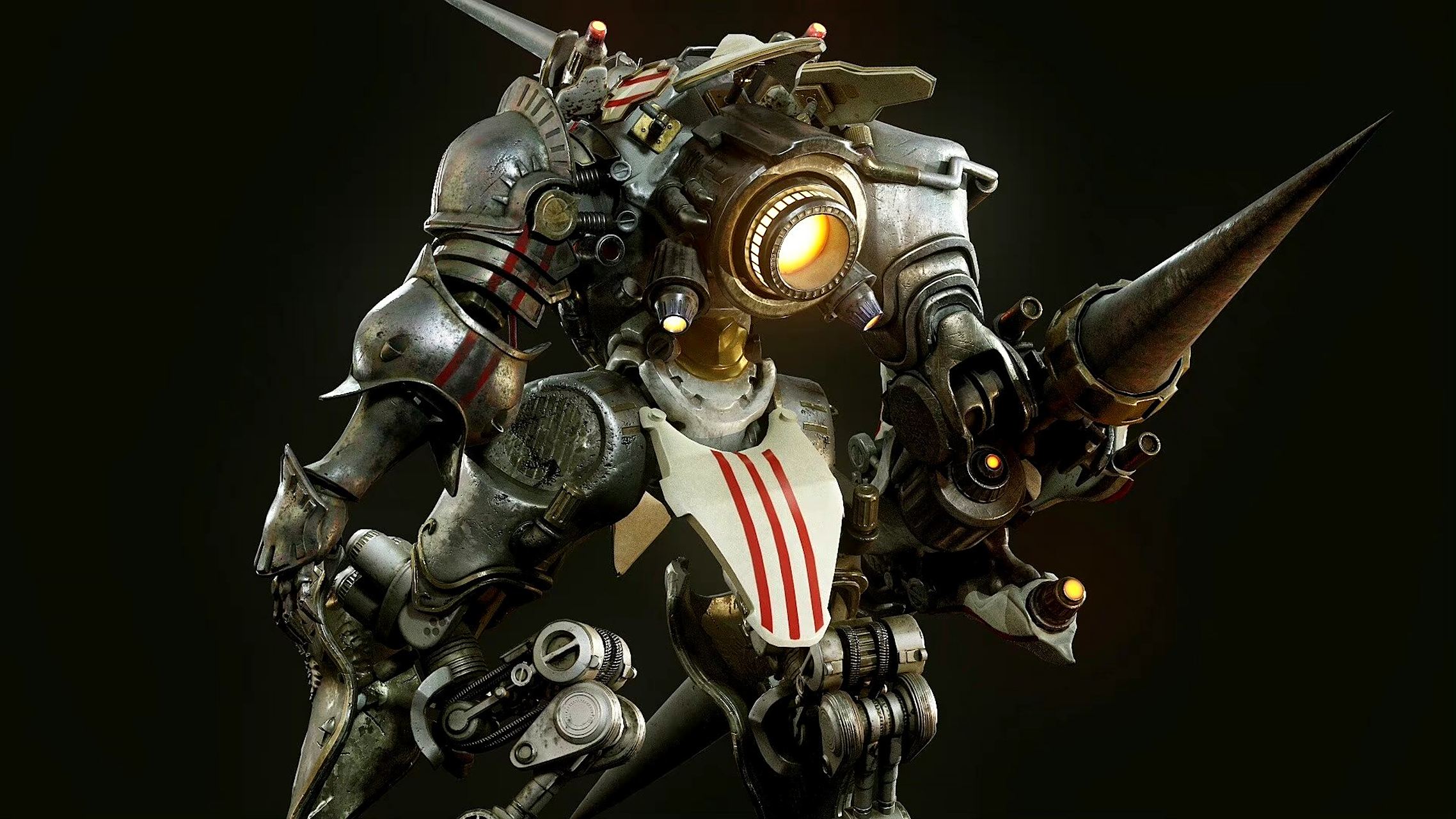 一组骑士风格的机甲战士作品,by 本托·里贝罗.#动漫# #插画# #机甲