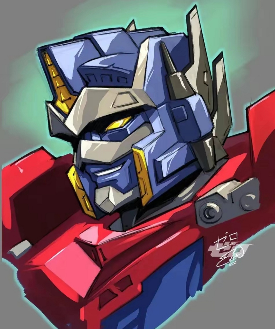 分享一组画师zero绘制的变形金刚头像,来自《银河之力》等系列.
