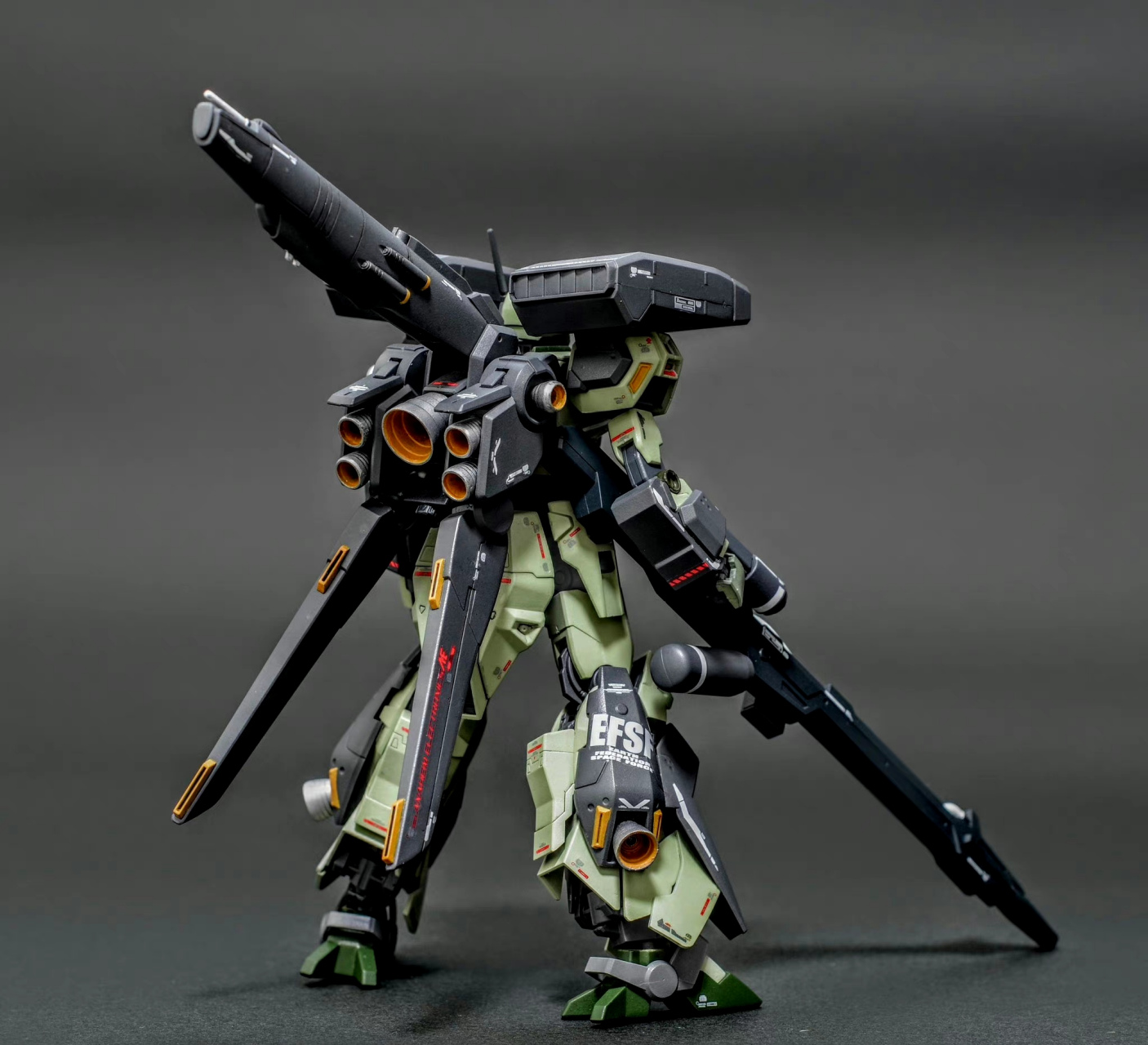 模型欣赏:反精神力式特装型杰刚,by morish.#动漫# #模型# #高达