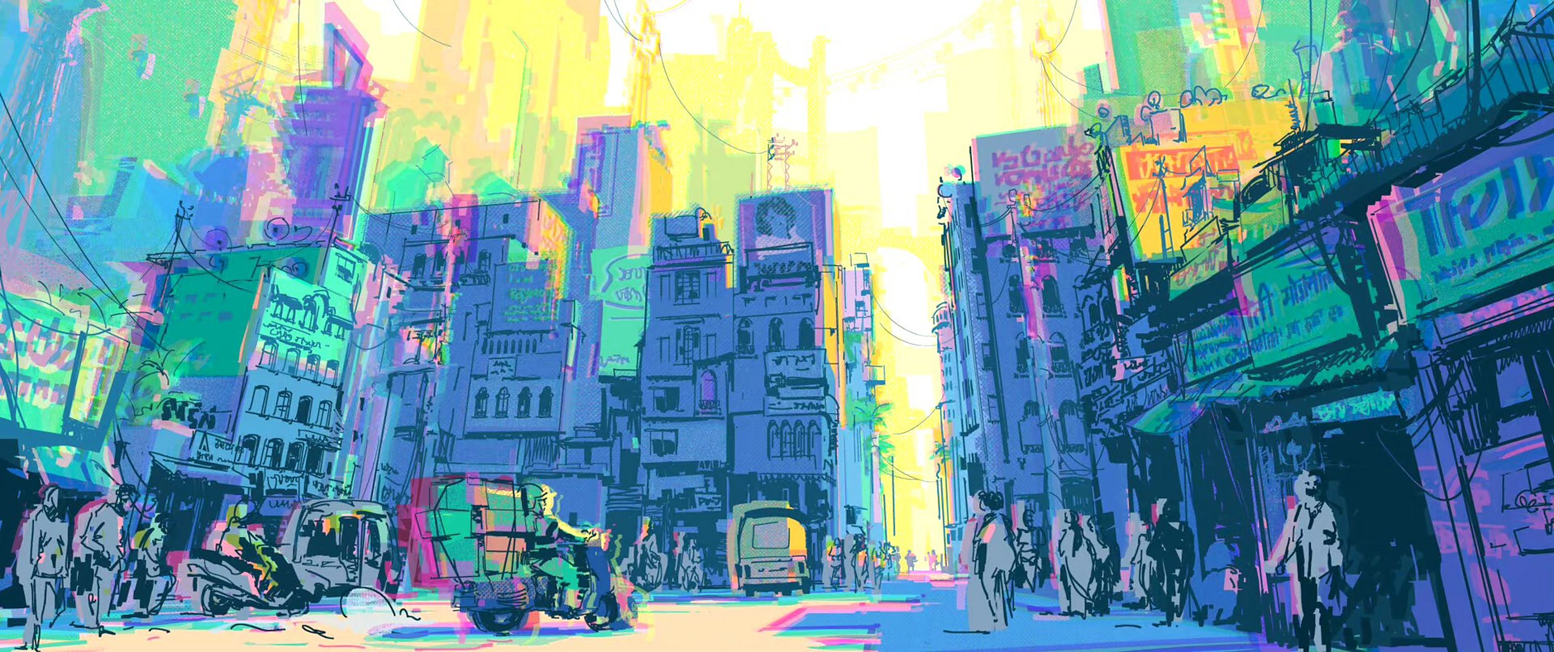 一组电影《蜘蛛侠:纵横宇宙》场景概念设计欣赏,画师patrick okeefe