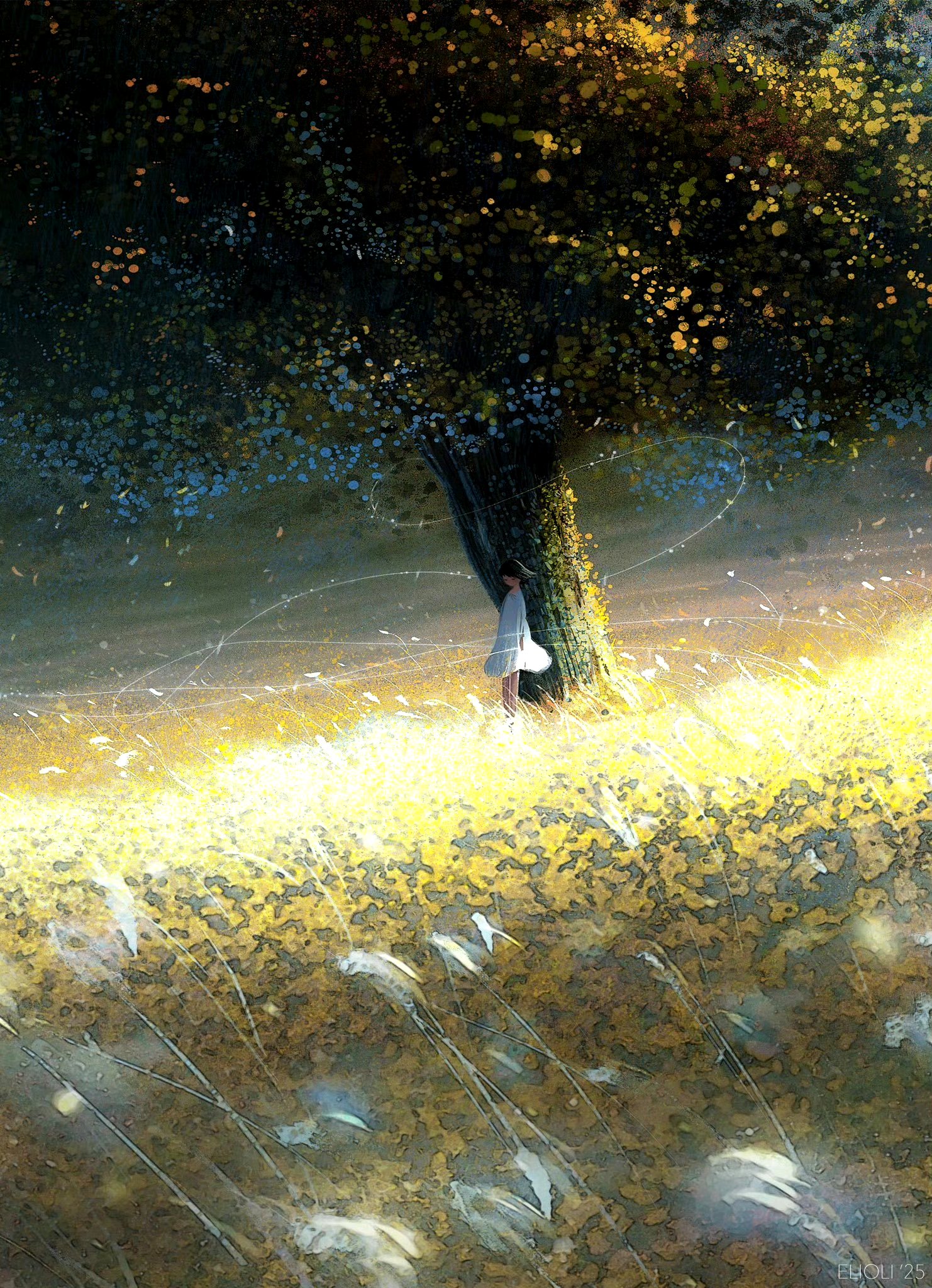 画师elioli动漫场景绘画作品欣赏